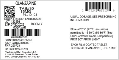 Label (72241 055 11 Olanzapine 15mg 67046 1653 30)